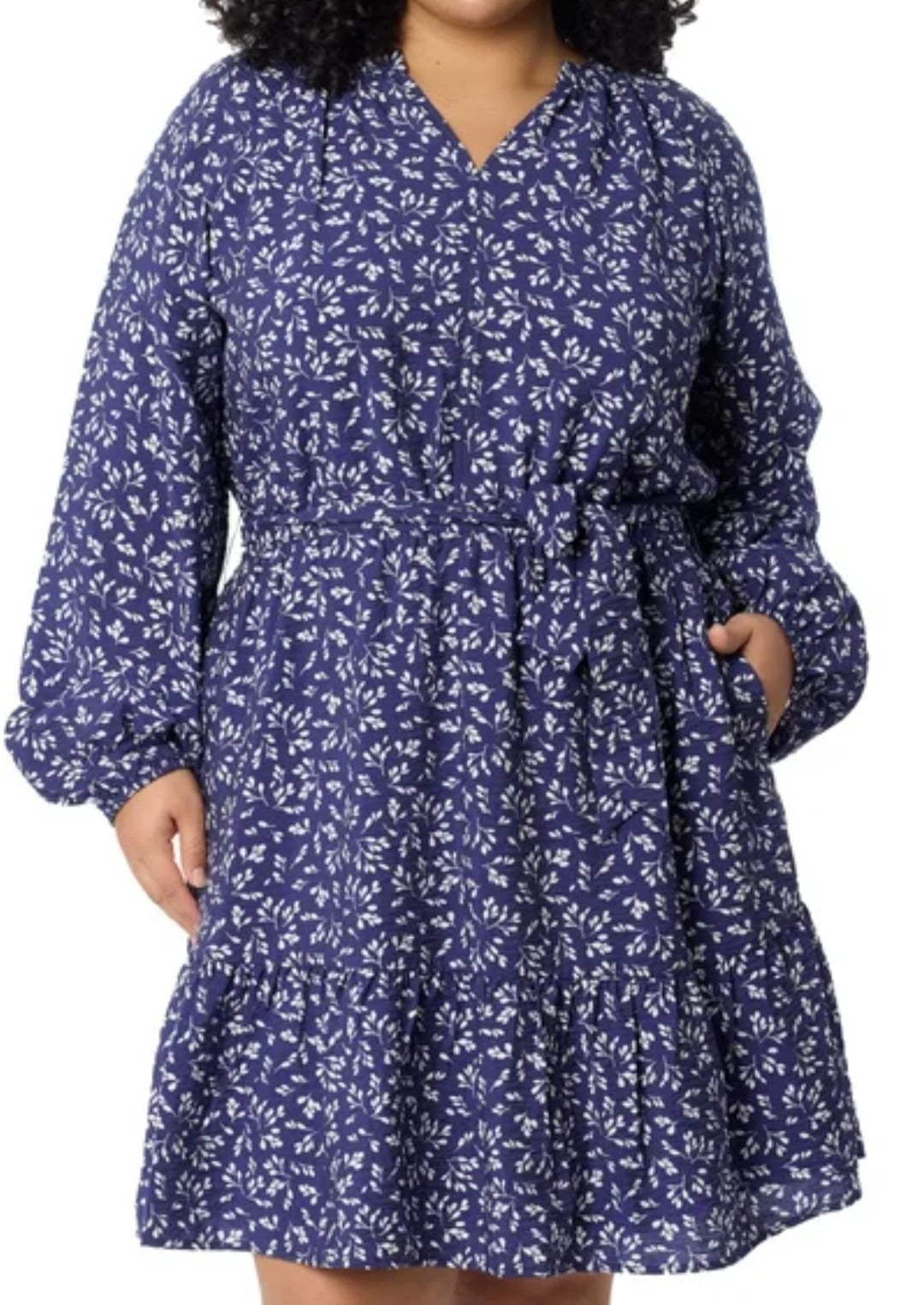 draper james blue floral dress Hollie Midi Dress in Floating Floral | Color - Floating Floral / XS
