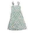 thumbnail image 1 of Draper James Women's Flutter Strap Smocked Midi Dress (Blue Paisley, XXL), 1 of 2
