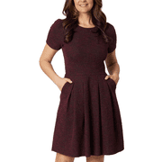 Draper James Women's Knit Dress Dark Red XS