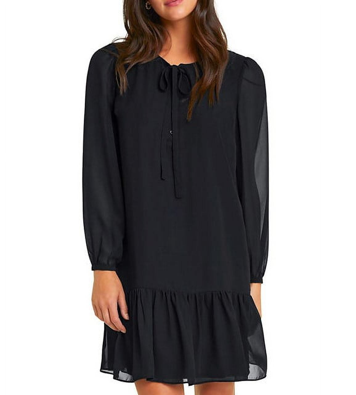 blue dress for baby girl Black Tweed Mini Shift Dress - All Dresses