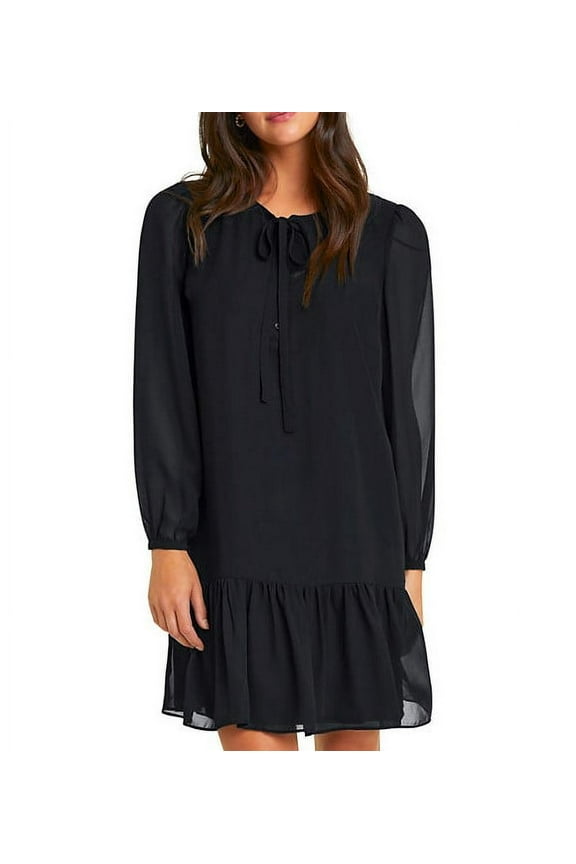 Women's Shift Dress (Black, Small)
