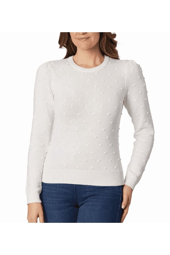 Women's Textured Sweater Ivory XS