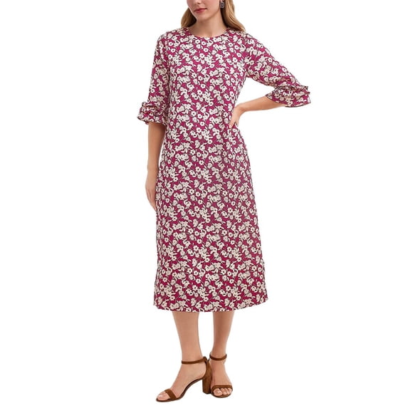 Draper James womens Crewneck Midi Dress, l