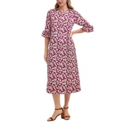 Draper James womens Crewneck Midi Dress, s