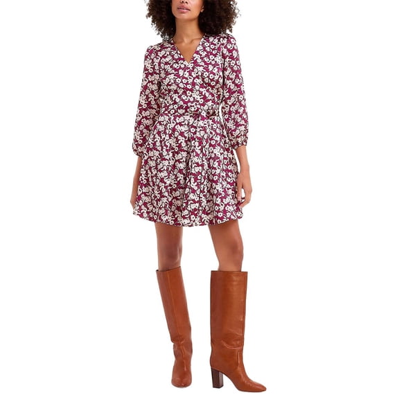Draper James womens Jordan Long Sleeve Wrap Dress, 8