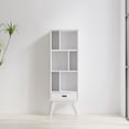 thumbnail image 1 of Simpli Home Draper SOLID HARDWOOD 64x 22" Modern Bookcase and Storage Unit in White, 1 of 13