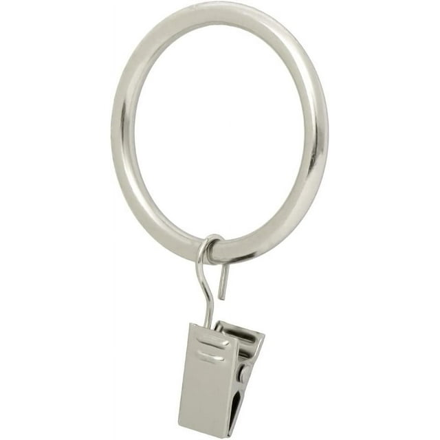 Drapery Curtain Clip Rings Clips Ring for Curtain Panels 1.7", Set of