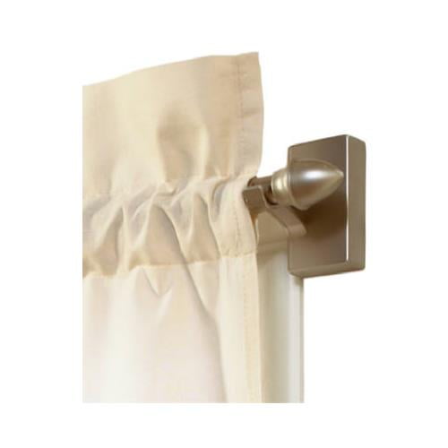 Drapery Hardware W7004213102 Magnetic Cafe Rod, Satin Nickel, 16-28-In.