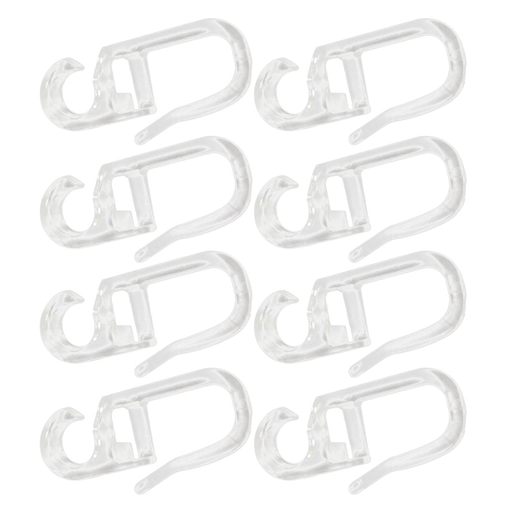Drapery Hooks for Pleated Drapes Hanger White Shower Curtain Rings Bed