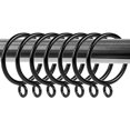 thumbnail image 1 of Drapery Ring Black Curtain Rings Clips for Drapes Metalowy Pier?cień Kurtynowy Polished Accessories 20 Pieces, 1 of 5