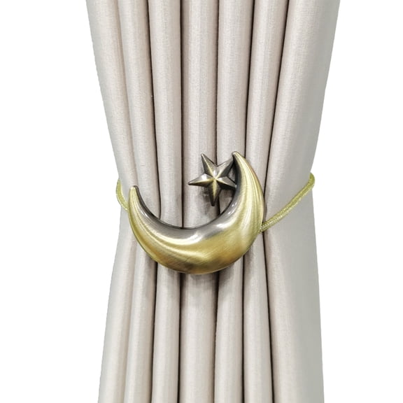 Drapery Tieback Hook with Buckle Rustproof Home Dormitory Hotel Heavy Duty Anti Fall Metal Curtain Fixing Hooks