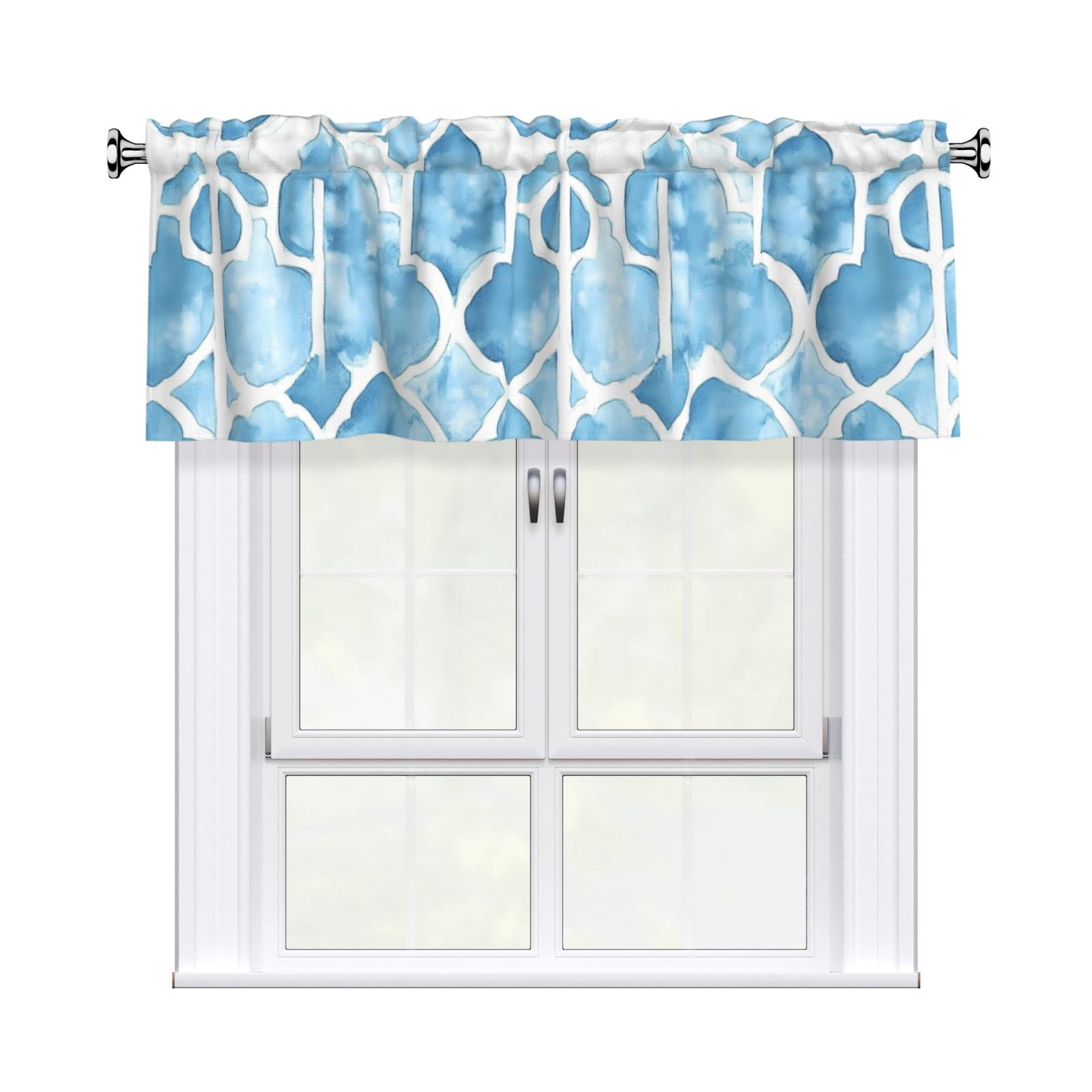 Drapery Wear Rod Short Curtain 54x18in Filter With Light Feature For ...