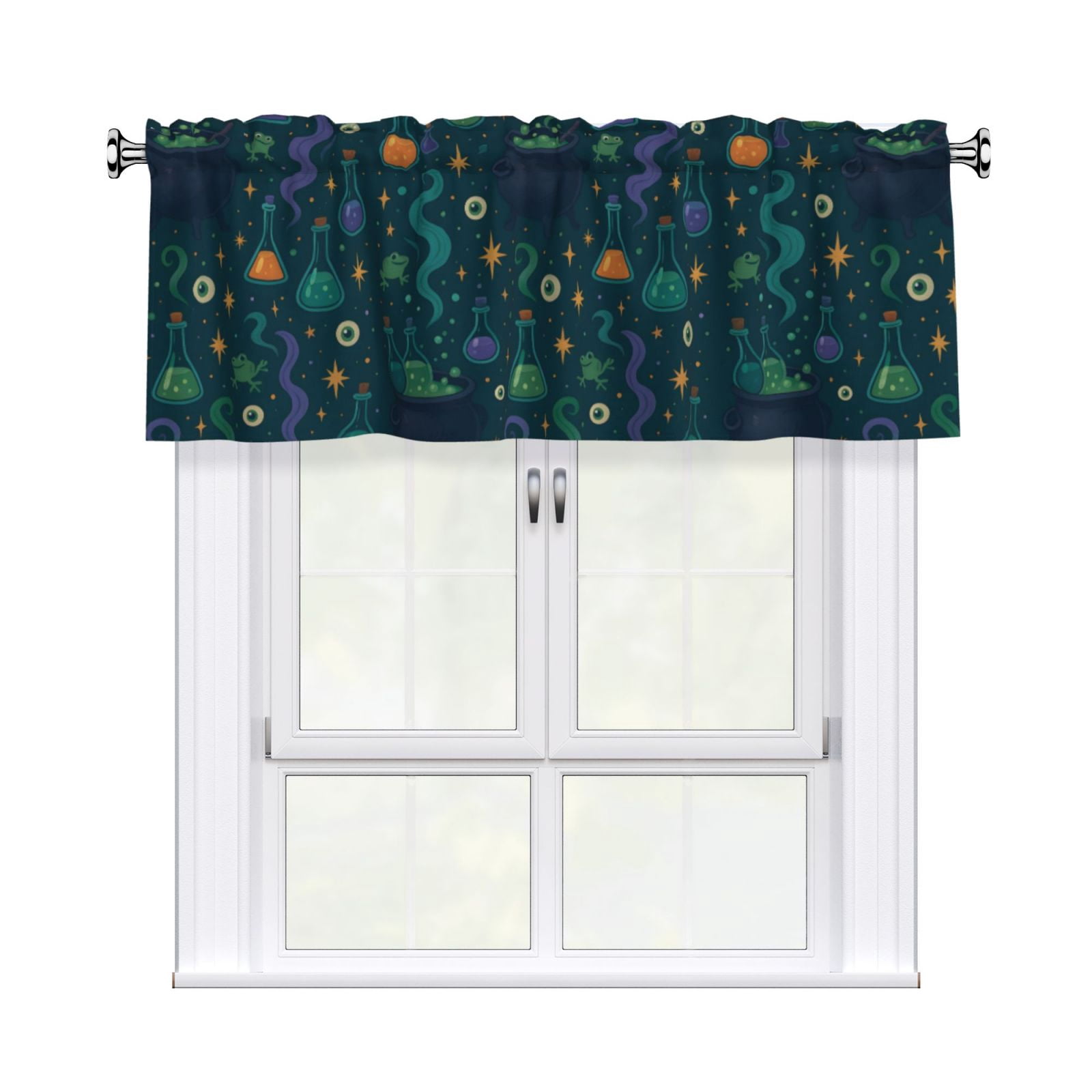 Drapery Wear Rod Short Curtain 54x18in Filter With Light Feature For ...