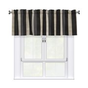 Drapery Wear Rod Short Curtain 54x18in Filter With Light Feature For Easy Installation Rod Free For Bedroom Kitchen Bathroom\r Pale Violet Grey Stripe_2