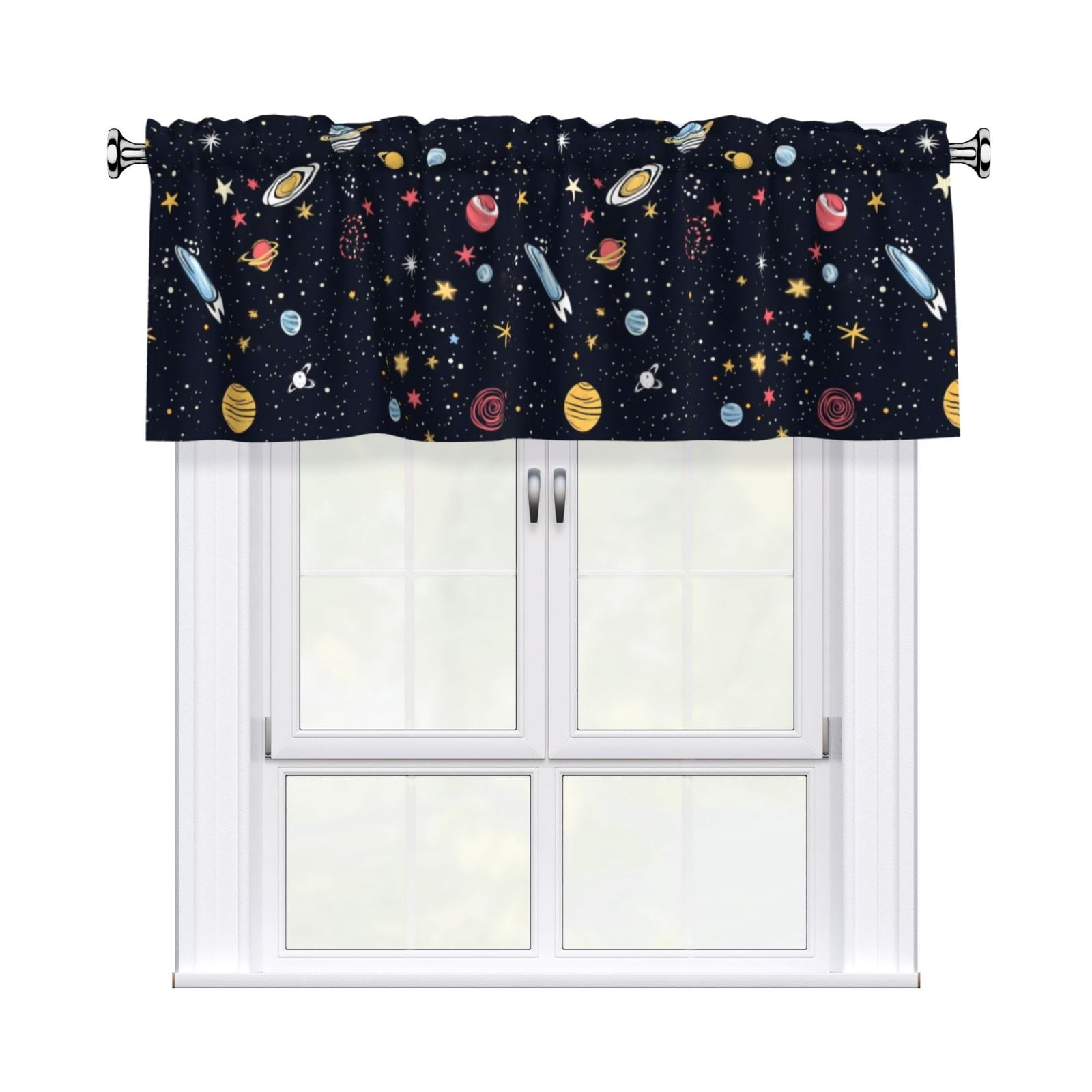 Drapery Wear Rod Short Curtain 54x18in Filter With Light Feature For ...