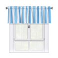 thumbnail image 1 of Drapery Wear Rod Short Curtain 54x18in Filter With Light Feature For Easy Installation Rod Free For Bedroom Kitchen Bathroom\r\n Light Blue Stripe_2, 1 of 7