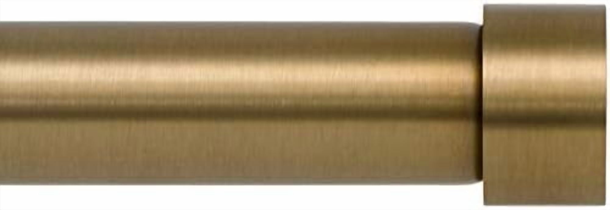 Drapery Window Curtain Rod - End Cap Style Design 1 Inch Pole. 28 to 48 ...