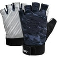 thumbnail image 1 of Drasry Fingerless UV Gloves Sun Protection UPF50+SPF for Fishing Kayaking Sailing Glove Black S, 1 of 6
