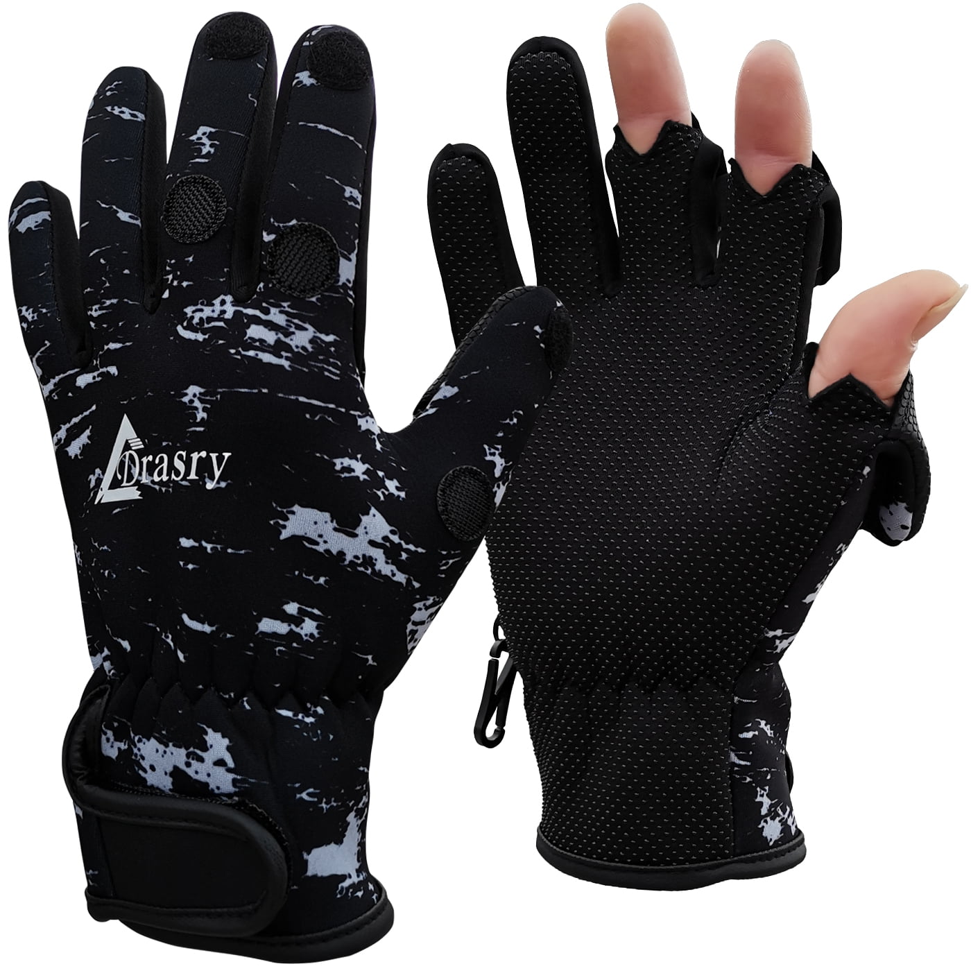 Drasry Neoprene Fishing Gloves - Waterproof, Warm, UK