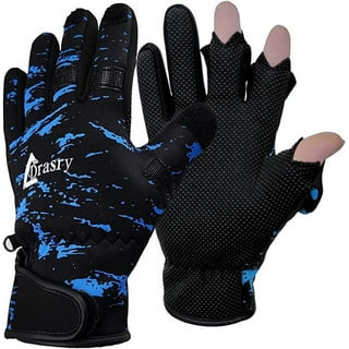 Cuda Bait Gloves for Fishing, Neoprene, Microfiber, Extra Large, Blue and  Black, 1-Pair 