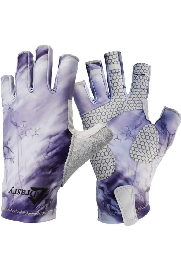 UV Gloves Fingerless UPF 50+ SPF Sun Protection for Fishing Kayaking Hiking Sailing Glove