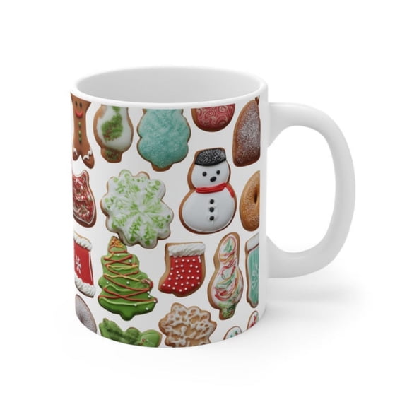 Drated Homemade Cistmas Cookies Mug oz Ceramic.