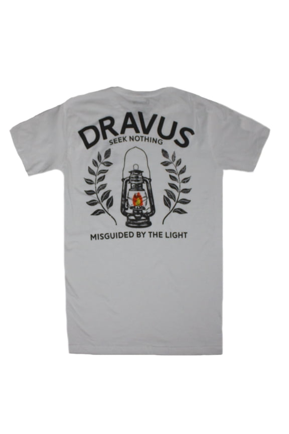 Seek Nothing Misguided By The Light Men's White T-Shirt (XL)