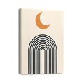 thumbnail image 1 of Draw Canvas Print Wall Art, Mid-Century Modern Sun and Moon Prints Art for Home Office Decor, Boho Wall Decor for Living Room, Bedroom, Kitchen, Bathroom 12x16inch, 1 of 7