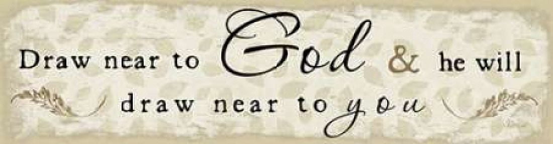 Draw Near to God Canvas Art - Jennifer Pugh (8 x 24)