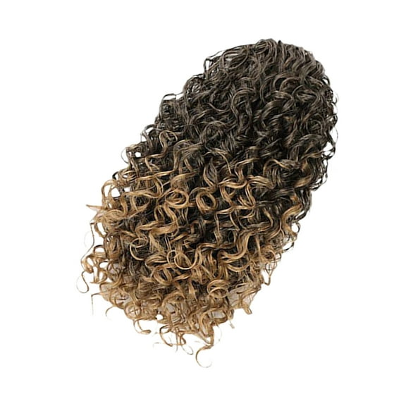 Draw String Curly Ponytail Wigs 14Inch Synthetic Fiber Heat Resistant Hair Extension For Party Quick Hair Styling