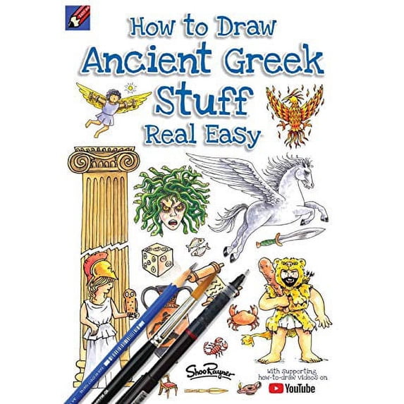 Pre-Owned How To Draw Ancient Greek Stuff Real Easy: Easy step by step drawing guide (Paperback) 1908944382 9781908944382