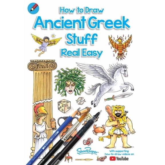 Draw Stuff Real Easy How To Draw Ancient Greek Stuff Real Easy: Easy step by step drawing guide, Book 1, (Paperback)