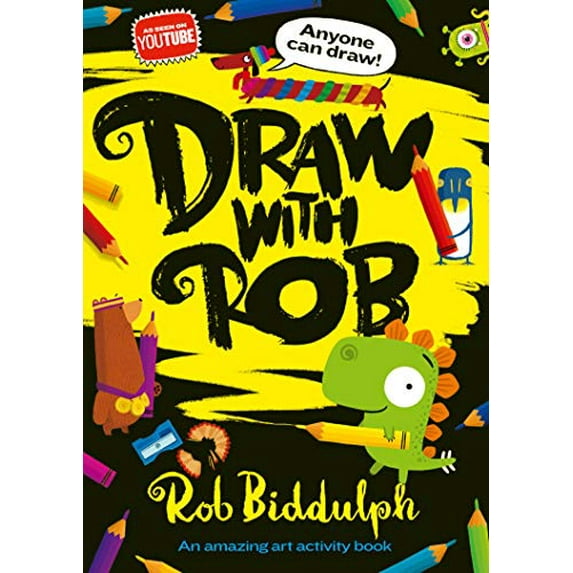 Pre-Owned Draw With Rob: The Number One bestselling art activity book from internet sensation, Rob Biddulph Paperback