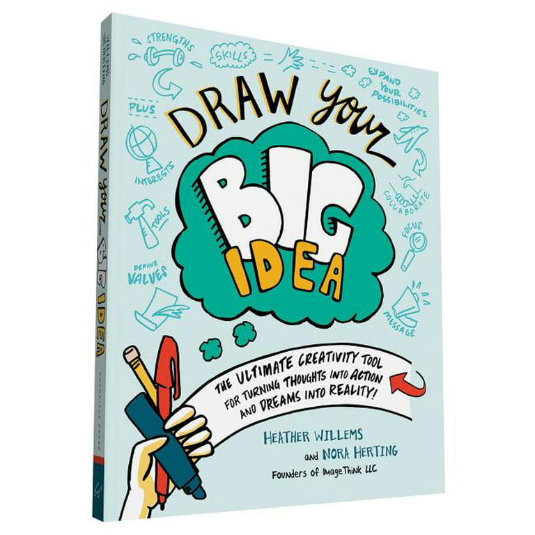 Drawing Sketchbook: Breakdown to how to draw with terms, tips and prompts.  Doodling, writing, and all your creative needs. (Paperback)