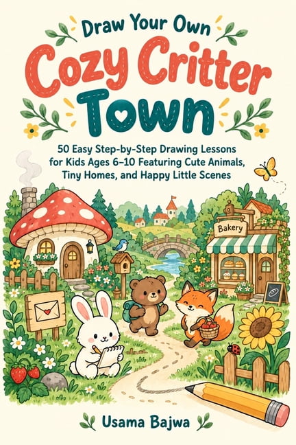 Draw Your Own Cozy Critter Town: 50 Easy Step-by-Step Drawing Lessons ...