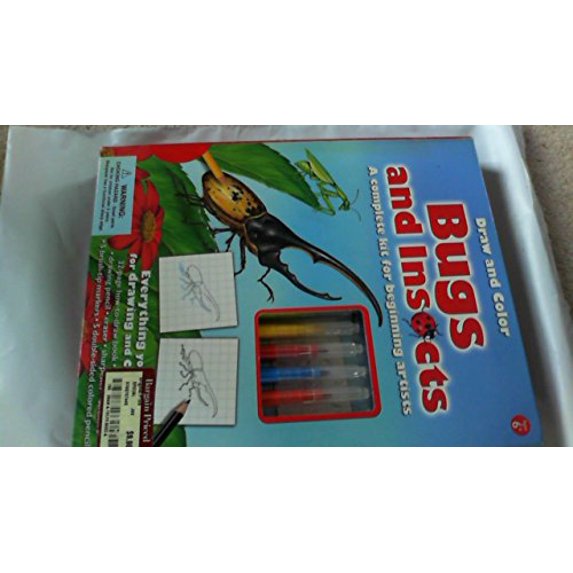 Pre-Owned Draw and Color Bugs and Insects: A Complete Kit for Beginning Artists (Back Pack Books) Paperback - USED