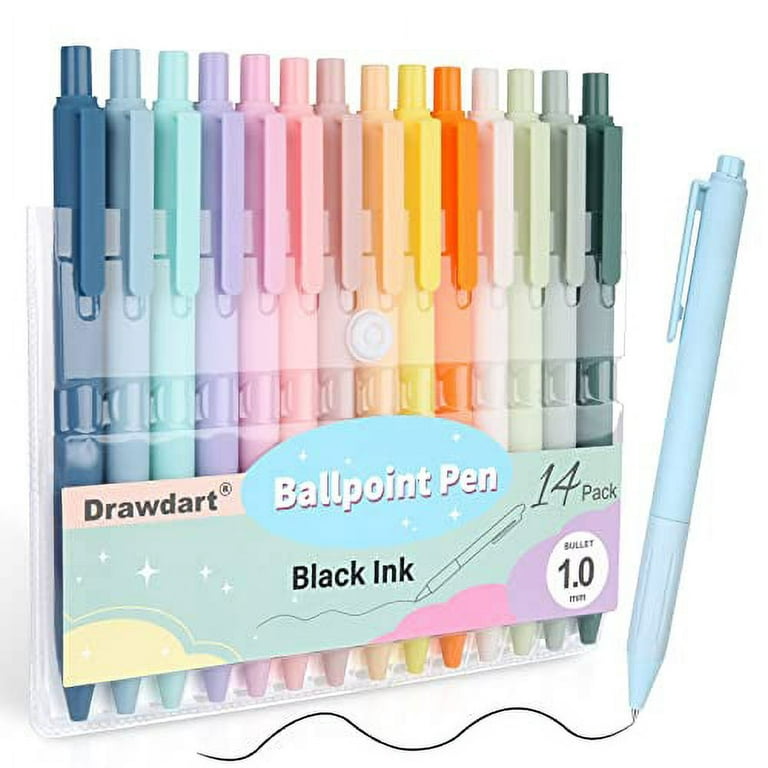 https://i5.walmartimages.com/seo/Drawdart-14-Pack-Ballpoint-Pens-Cute-Pens-Note-Taking-Pastel-Black-Ink-Medium-Point-1-0mm-Retractable-Pretty-Journaling-Office-Supplies-Women-Men-Bes_88ac11ee-e152-4d69-b2c9-ac853793c611.452af3bfb43ea1a5edf73ac8cc191c8f.jpeg?odnHeight=768&odnWidth=768&odnBg=FFFFFF