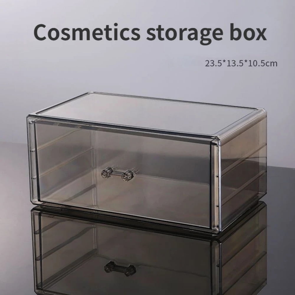 Skin Drawer Drawer Acrylic Clear Makeup Storage Organizer Large Cosmetic Display ...
