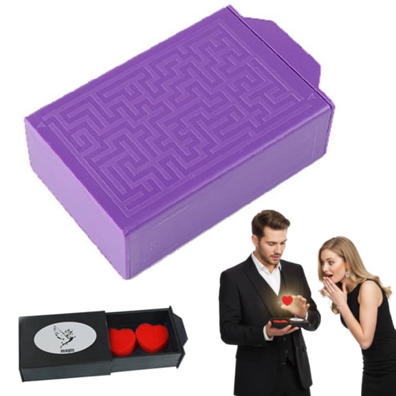Drawer Box Magic Tricks Surprise Appearing Box Magic for Magicians Close up Street Illusions Gimmicks Mentalism Prop Accessories, Valentines Day MagicBox for Appear & Disappear Tricks