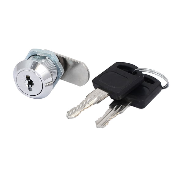 Drawer Cabinet Desk Furniture Alike Cam Lock 19x16mm Thread 2 Keys