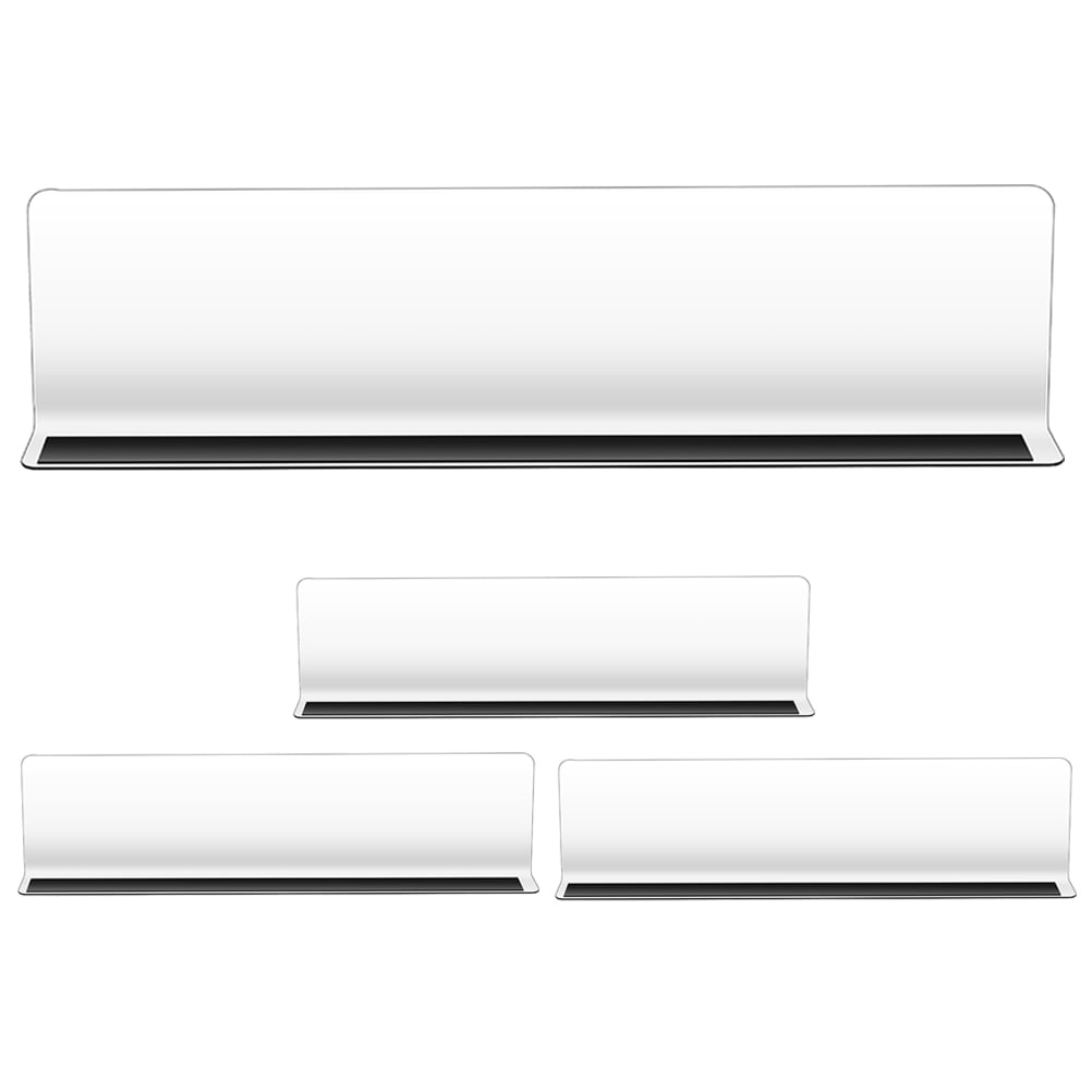 Drawer Divider Clear Shelves 4 Pcs Dividers for Shelf