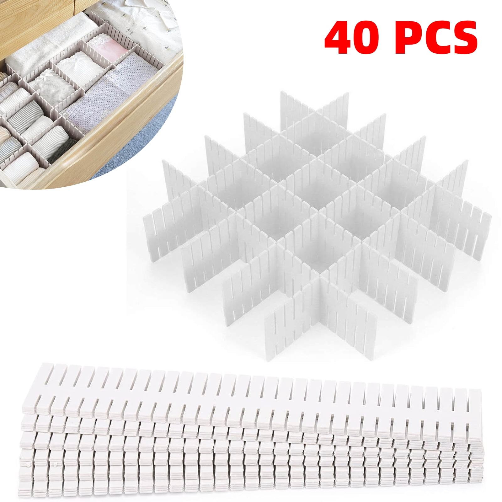 Drawer Divider Cut at Will Adjustable Diy Storage Organizer Separator for Tidying Clutter Desk & Box
