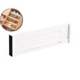 thumbnail image 1 of Drawer Dividers 3.7" Slim Height Drawer Separators, Plastic Drawer Organizers Expandable 15"-25" for Shallow Drawers, Kitchen & Clothes Storage, Adjustable Office Drawer Divider, 1 of 4