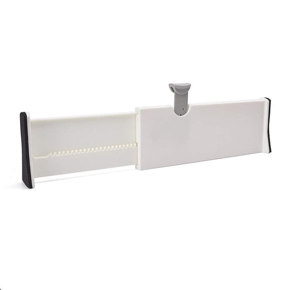 Drawer Dividers White Spring Loaded Expandable Kitchen Bedroom Organizer