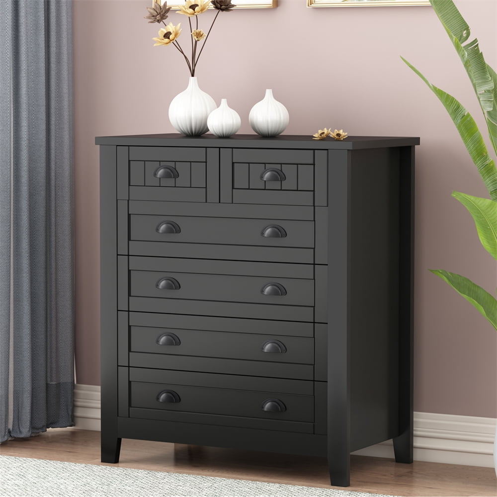 Drawer Dresser Cabinet, Modern Wooden Chest of Drawers, Bar Cabinet ...
