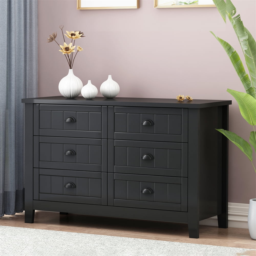 Drawer Dresser Cabinet, Modern Wooden Chest of Drawers, Bar Cabinet ...