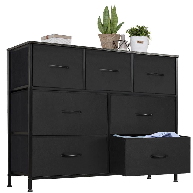 Drawer Dresser Organizer Storage Drawers Fabric Storage Tower with 7 ...