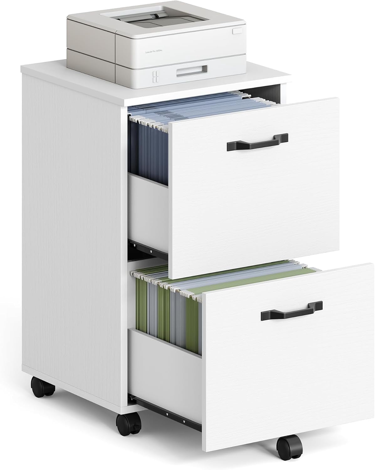 Drawer File Cabinet, Small Rolling Filing Cabinet for Home Office ...