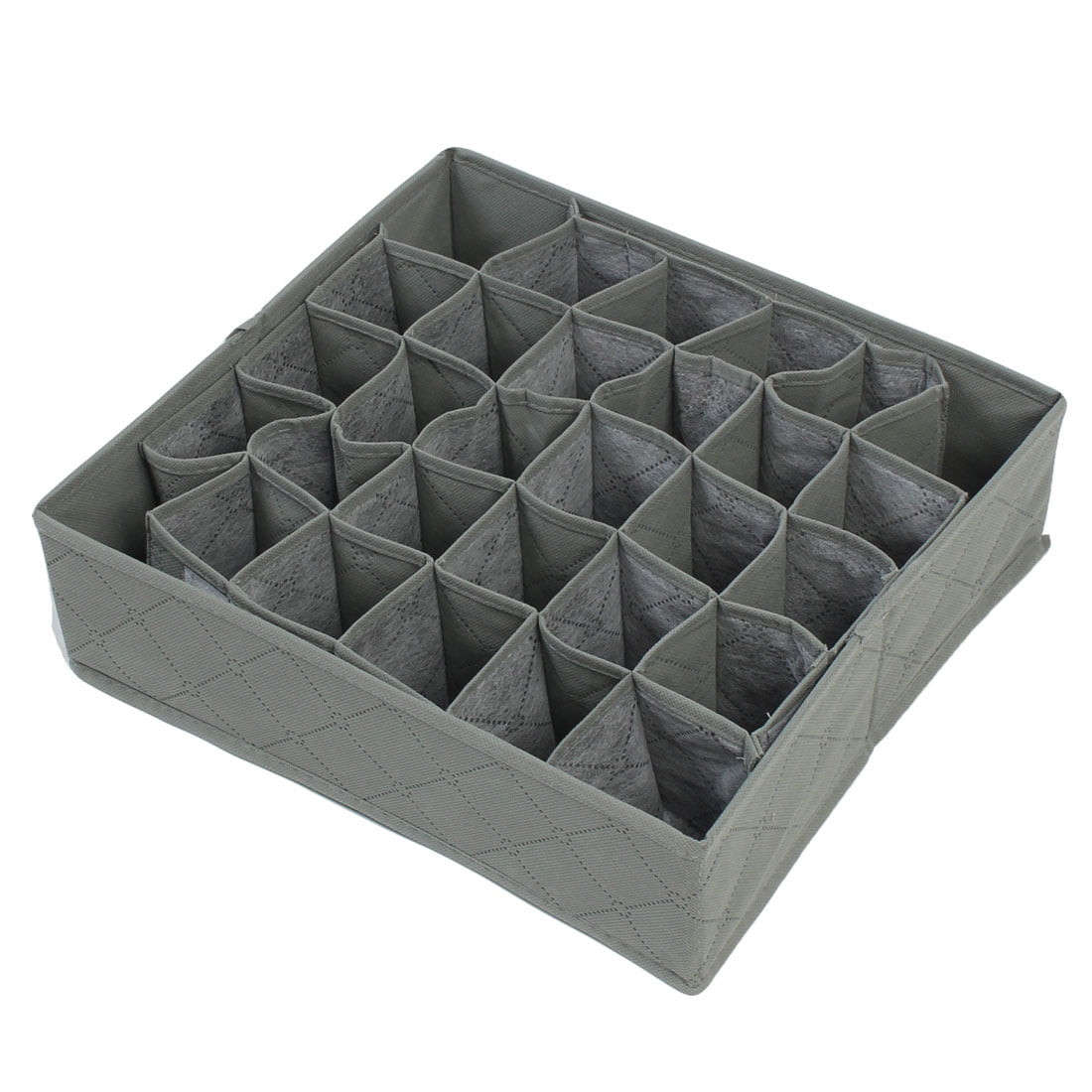 Drawer Folding 30 Compartment Tie Necktie Socks Organizer Storage Box