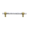 thumbnail image 1 of Drawer Handle Cabinet Pull Marble Bar Elegant Brass Construction for Kitchen Bathroom Dresser Furniture, 1 of 8
